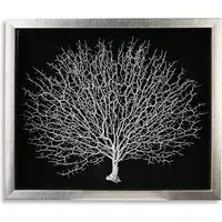 Tree Of Life Picture Glass Wall Art - Black, Wood