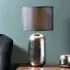 Trento Table Lamp with Chrome Base - Black, Ceramic