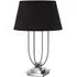 Trento Table Lamp with EU Plug - Black, Metal