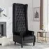 Trento Tall Porter Chair - Black, Velvet