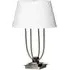 Trento Tiered Table Lamp - White, Satin Nickel