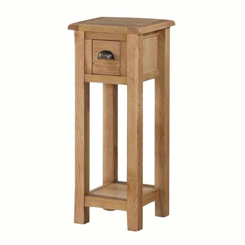 Trevino Telephone Table with 1 Drawer - Oak