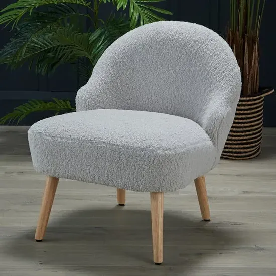 Trevor Boucle Accent Chair - Grey image