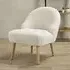 Trevor Boucle Accent Chair - White