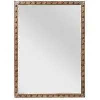 Tribes Rectangular Wall Mirror - Natural, Fir Wood