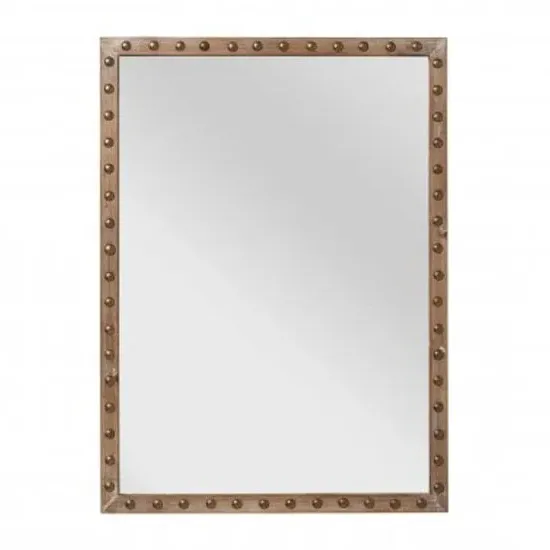 Tribes Rectangular Wall Mirror - Natural, Fir Wood image