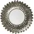 Tribes Round Wall Mirror - Antique Grey, Iron