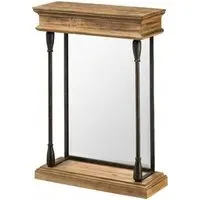 Tribes Wall Mirror - Black, Fir Wood