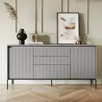 Trier 3-Drawer Sideboard - Matt Grey