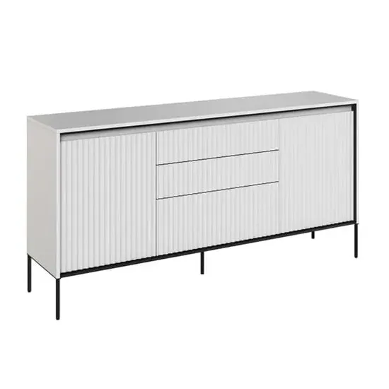 Trier 3-Drawer Sideboard - Matt White