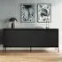 Trier 4-Door Sideboard - Matt Black