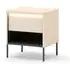 Trier Bedside Cabinet with Drawer and LED - Beige