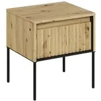 Trier Bedside Cabinet with Drawer - Artisan Oak