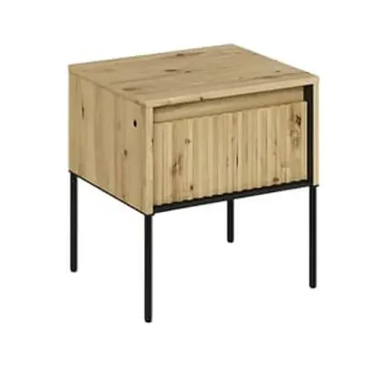 Trier Bedside Cabinet with Drawer - Artisan Oak image