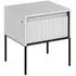 Trier Bedside Cabinet with Drawer - Matt White