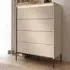 Trier Chest of 4 Drawers with LED - Beige