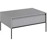 Trier Coffee Table with Drawer - Matt Grey
