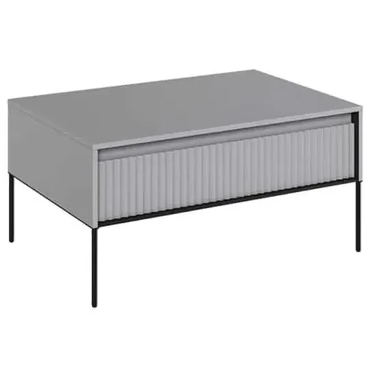 Trier Coffee Table with Drawer - Matt Grey