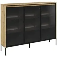 Trier Display Cabinet with LED - Artisan Oak