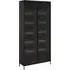 Trier Display Cabinet with LED - Matt Black