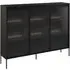 Trier Display Cabinet with LED - Matt Black
