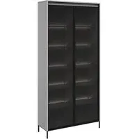 Trier Display Cabinet with LED - Matt Grey