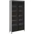Trier Display Cabinet with LED - Matt Grey