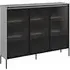 Trier Display Cabinet with LED - Matt Grey