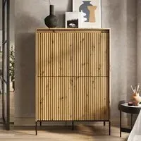 Trier Highboard with 4 Doors - Artisan Oak