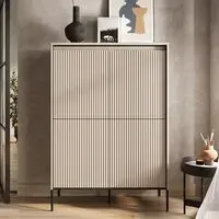 Trier Highboard with 4 Doors - Beige