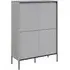 Trier Highboard with 4 Doors - Matt Grey