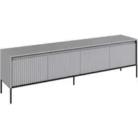 Trier Large TV Stand with 4 Doors - Matt Grey