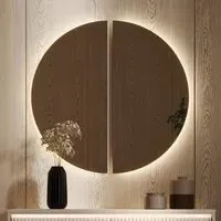 Trier Large Wall Mirror with LED - Clear