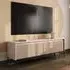 Trier Small TV Stand with 4 Doors - Beige