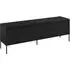 Trier Small TV Stand with 4 Doors - Matt Black