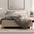 Trier Super King Size Ottoman Bed with Storage and LED - Beige