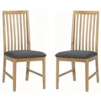 Trimble Oak Dining Chair Pair - Oak