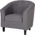 Trinkal Upholstered Tub Chair - Grey