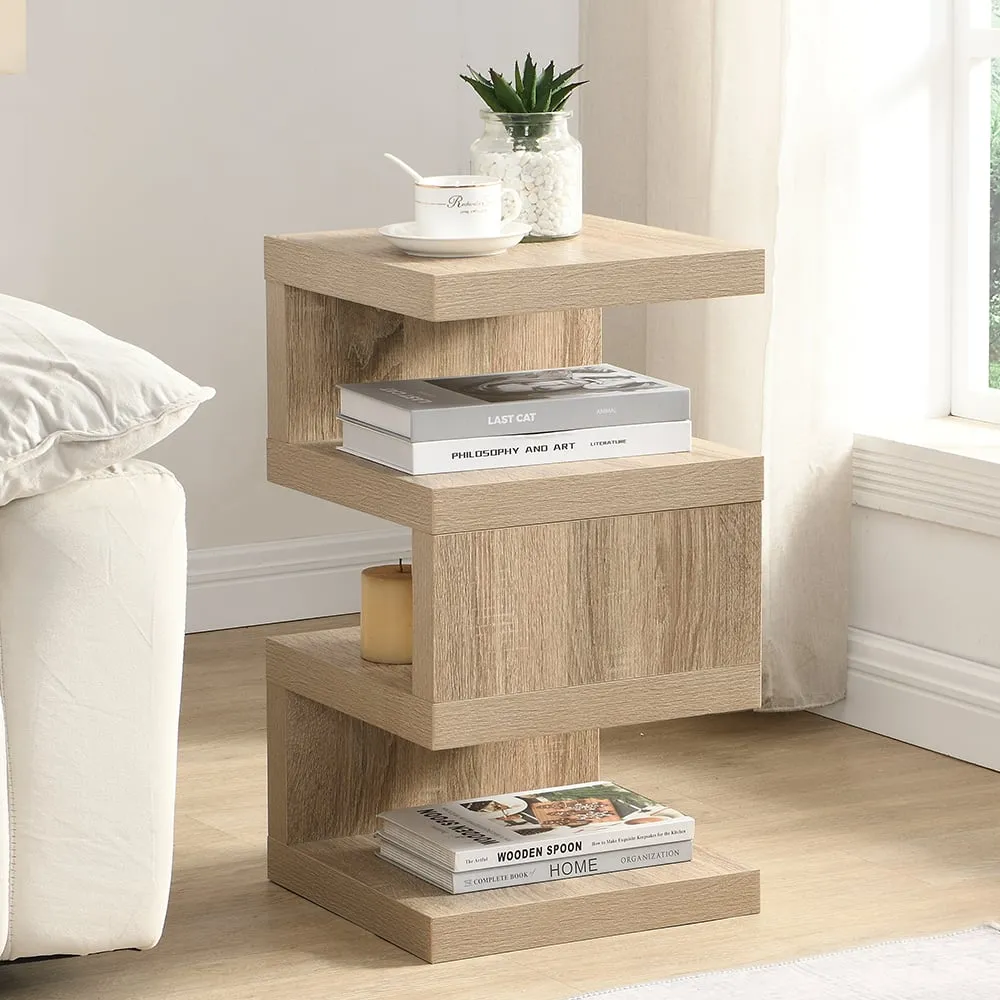 Trio 2-Tier Side Table - Sanremo Oak