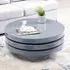 Triplo Round Rotating Coffee Table - Grey