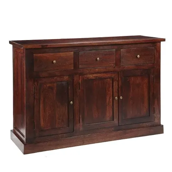 Tristo Sideboard with 3 Doors - Dark Mango