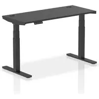 Troy 140cm Adjustable Laptop Desk - Black