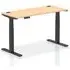 Troy 140cm Adjustable Laptop Desk - Black, Maple