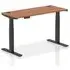 Troy 140cm Adjustable Laptop Desk - Black, Walnut