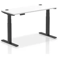 Troy 140cm Adjustable Laptop Desk - Black, White