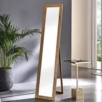 Truckee Floor Standing Cheval Mirror - Oak