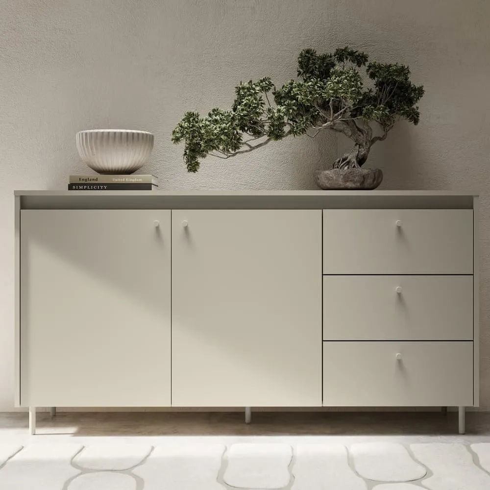 Truckee Sideboard with 2 Doors 3 Drawers - Cashmere