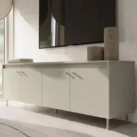 Truckee TV Stand with 4 Doors - Cashmere