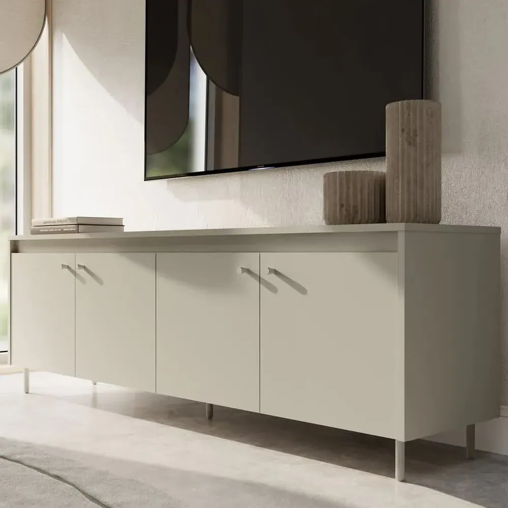 Truckee TV Stand with 4 Doors - Cashmere image