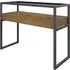 Tucson Clear Glass Console Table with 2 Drawers - Glass, Wood